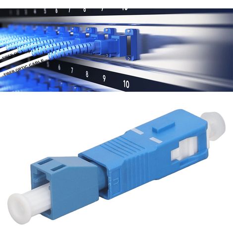 Adaptateur pour stylo à lumière rouge avec wattmètre optique, convertisseur fibre optique, adaptateur SC mâle vers LC femelle (1/5)