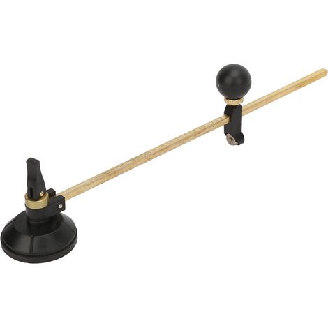 Coupe-verre à 6 roues avec compas et ventouse circulaire (60 cm) (1/5)