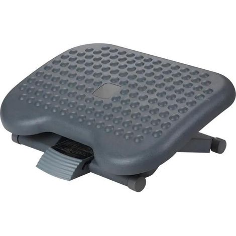 Q Connect Ergonomischer Fußstütze schwarz höhenverstellbar