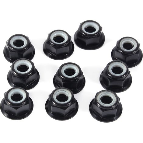 Anodize M5 Nylon Insert SelfLock Nuts Hex Lock Nut Aluminum Alloy 10Pc
