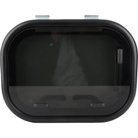 Sliding Window for Motorhome, Tempered Glass Window with Aluminum Alloy Frame, 16.9 x 11.8 Inches, Rainproof with Protective Cover, Screen and Sunshade, for Trailer (1/5)