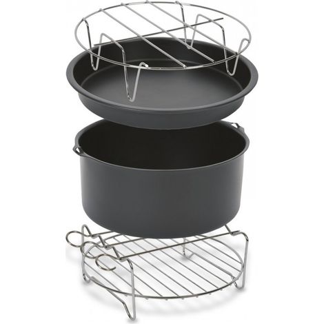 Easy Fry XXL XA1130 - Accessoire pour friteuse à air - 4 pièces - Antiadhésif - Pour friteuse à air XXL - Facile à nettoyer (1/5)