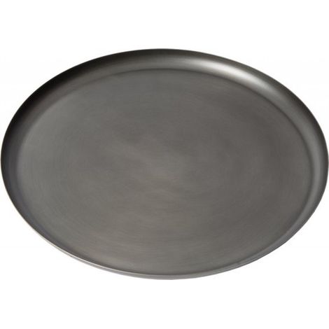 ELEO M – Plateau – Coupe décorative – Ø 34 cm – Zinc antique – Métal – Rond (1/5)