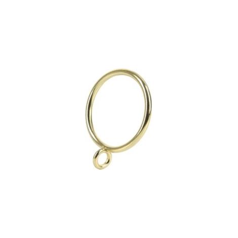 Anillas para cortinas - perfectas para el salón, el dormitorio y el baño - juego de 20, 45 mm de diámetro interior, color dorado - Crezuo