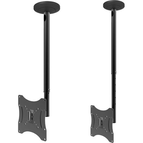 Support pour écran de plafond approx de 17 à 42 fixe inclinable vesa max 400x400 jusqu'à 30kg.