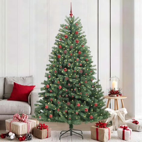Árbol de Navidad artificial con ramas articuladas Verde 210 cm