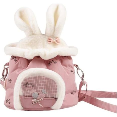 Sac de transport pour animal - Petit sac portable - Blanc - Pour rongeurs - Utilisation extérieure