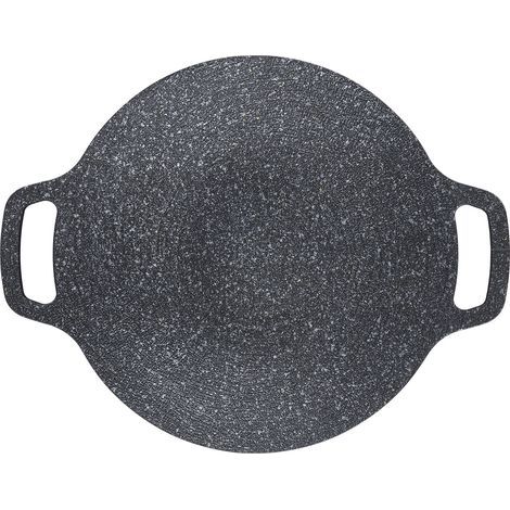 Barbecue coréen Grill Cuisinière à Induction Universelle Anti Bton Pan paissie Plaque De Barbecue En Aluminium pour Intérieur Extérieur 38cm / 15in (1/5)