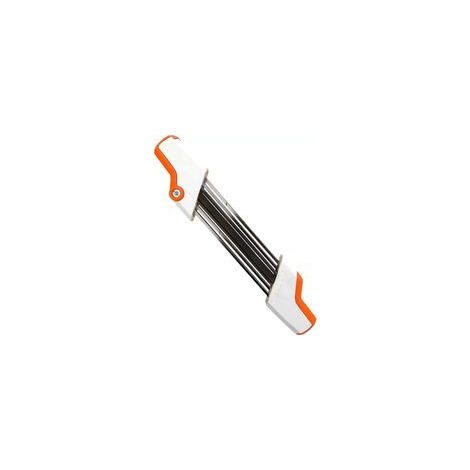 Porte-lime 2 en 1 pour chaîne de tronçonneuse 3/8" P Ø 4 mm (1/4)