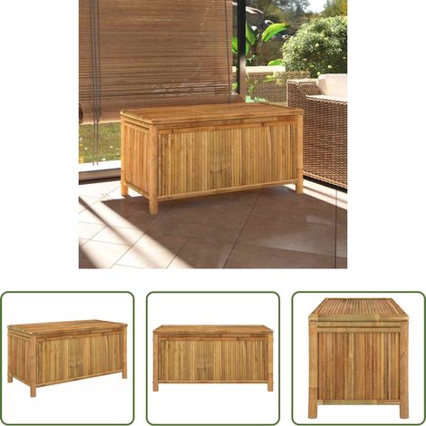 Bambus - Gartentruhe 110x52x55 cm Bambus (1/5)