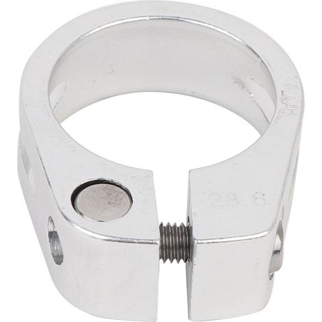 Collier de serrage en V pour tuyau d'échappement CANSUCC 28,6 mm en alliage d'aluminium, type boulon, pour moto (argent) (1/5)