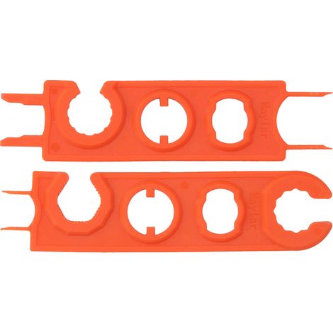 paire de clés à molette solaires pour l'assemblage, le démontage et la déconnexion des connecteurs de panneaux photovoltaïques (orange) (1/5)