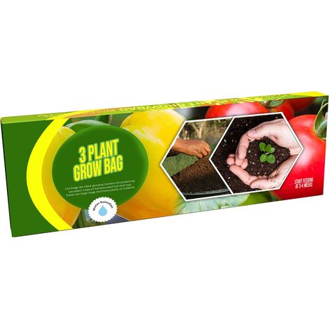 1 x 3 Plant Grow Bags (24 Litre) With Balanced Nutrients For Fruit & Veg (1/2)
