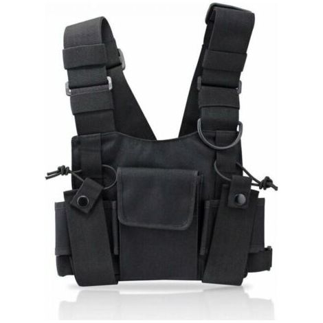 Radio Talkie walkie Poche de Poitrine Sacs Harnais Paquet Sac a Dos Etui (1/5)