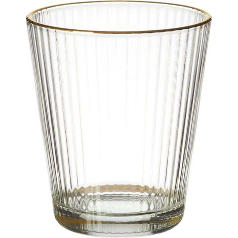 Verre à bord doré 350 ml (1/4)