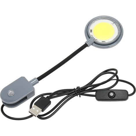 Lampe LED à pince pour aquarium, haute luminosité, lumière douce, mini lampe flexible à pince pour aquarium d'eau douce et d'eau de mer (1/5)