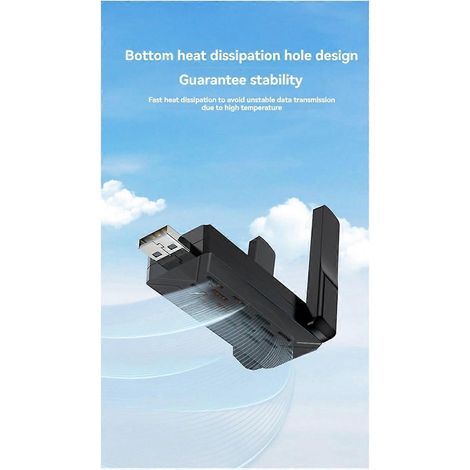 Adaptateur USB WiFi 6 AX900 Bluetooth 5.4 WiFi pour PC/ordinateur portable Win10/11 (1/5)