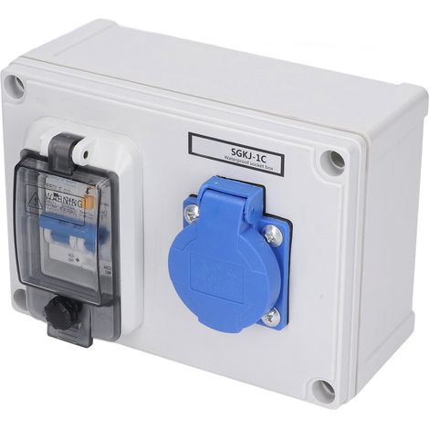 Wandsteckdose nach deutschem Standard 200–250 V mit 230 V 40 A 1P+N FI-Schutzschalter (1/5)