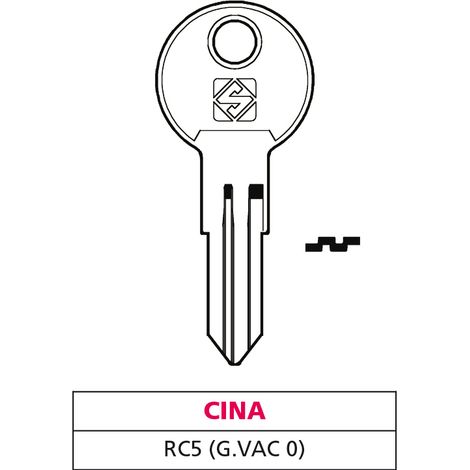 Silca CHIAVE OTTONE RC5 (G. VAC 0) CINA 20.00 pz