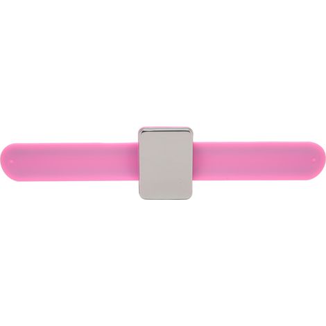 Bracelet magnétique pour couture, coussin à épingles en silicone rose, puissant aimant antidérapant, accessoire DIY main, pratique et sécurisé (1/5)