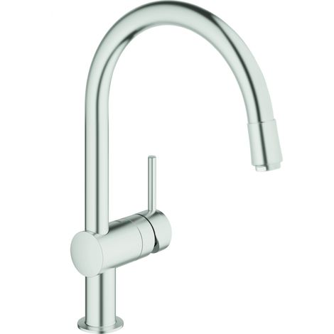 GROHE Minta Einhand-Spültischarmatur, Ausladung 215mm, C-Auslauf, (1/5)