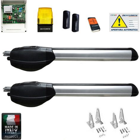 Kit Automazione Per Cancello Anta Battente 230v R20 Corsa 500 Mm Con 2 Finecorsa