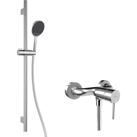 kielle Oudee - Set de douche avec mitigeur, barre, flexible et pommeau de douche EcoSpare, chrome 20602SN30 (1/5)