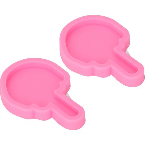 Lot de 2 moules à fondant faciles à nettoyer, pour la création de décorations et de décorations en silicone souple et élastique de qualité alimentaire. (1/5)