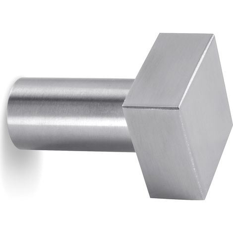 Cintre Carré Inox Mat - CUADRO - Porte-manteaux muraux modernes (1/3)