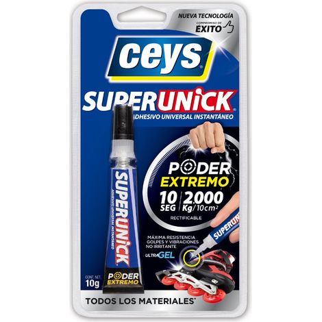 Adhesivo instantaneo flex 10 gr tra gel superunick ceys (1/4)