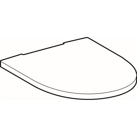 GE Vivano  asiento  de  inodoro,  blanco  bisagras  cromadas  con  cierre  suave (1/3)