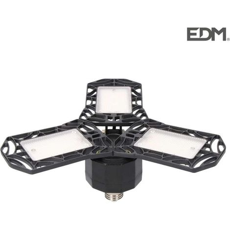 ampoule "FEUILLE" LED E27 60W 6000lm 6500K LUMIÈRE FROIDE 12,5x13,5cm EDM (1/5)