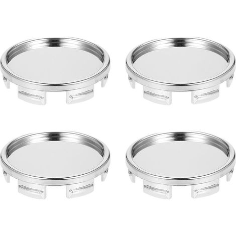 Stück 55-mm-Radnabenkappen, universelle ABS-Radnabenkappen in Silber