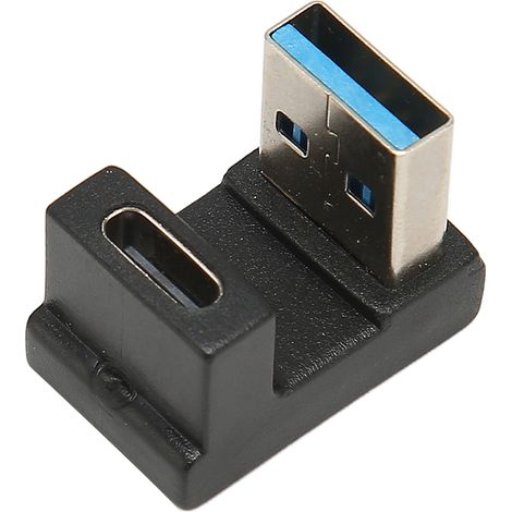 Adaptateur USB en Forme de U Mâle vers Femelle 10Gbps, Connexion Type C pour Chargeur Murale et Batterie Externe (1/5)