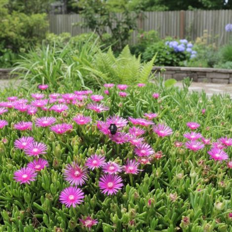 Delosperma cooperi, Pourpier vivace/Lot de 9 godets