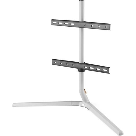 Supporto a muro per schermo piatto One For All con piedistallo per mobile TV Stand Design Table Top Light Silver Orientabile 180 VESA 400