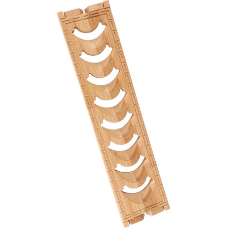 Teetassenhalter aus Bambus, Abtropfgestell für Teetassen, Organizer, Zubehör für die Teezeremonie, 8 Fächer (1/5)