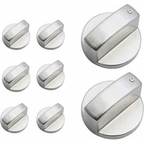 Bouton de Poêle,8Pièces Boutons Four Cuisinière Bouton de Gaz Cuisinière à Gaz Boutons Alliage de Zinc Cuisine Four Bouton Rotatif Universel Locks Four Interrupteur Surface de Cuisson Contro (1/4)