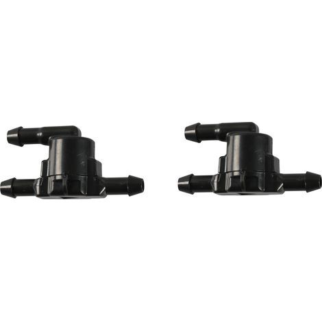 BRAVIX Lot de 2pcs Clapets Anti-Retour pour Tuyau de Pulvérisation de Pare-Brise, T Connecteur Pare-Brise Tuyau de Pulvérisation, 3 Voies Clapets Anti-Retour Compatible avec8532128020 (1/4)