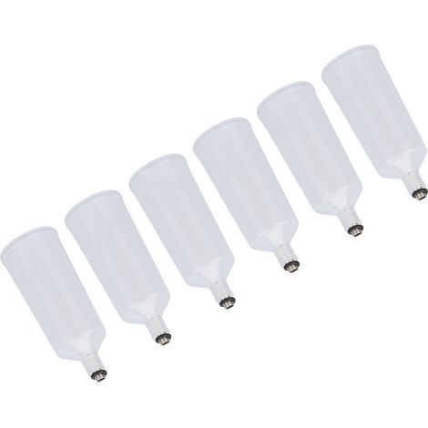 Flacon Vide 40ml PP - 6 Pièces pour Aérographe, Remplissage Cosmétique et Spray Visage (1/5)
