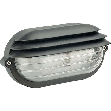 Plafonnier Palpebra IP54 Ovale Noir