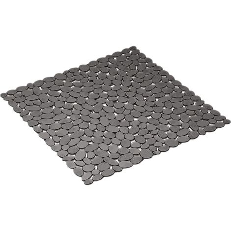 54  54cm Tapis de Douche Antidérapant, Tapis de Douche Antidérapant Anti-moisissure, Design Moderne, Lavable en Machine(Noir) (1/5)