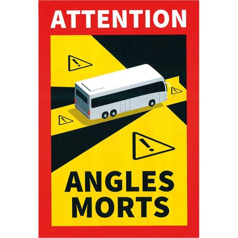 Contrassegno magnetico angoli morti, 1 pz - Autobus