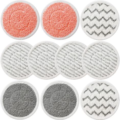 Applicable Lot de 10 tampons de rechange S7001 améliorés pour balai vapeur Shark S7001, S7201, S7000, S7000AMZ, S7001TGT Series Steam & Scrub Tampons de balai à récurer tout-en-un, comparez le modèle (1/5)