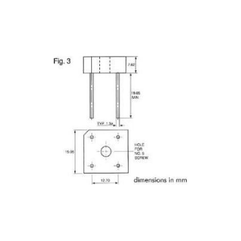 Pont de redressement 100v-5a (br101)
