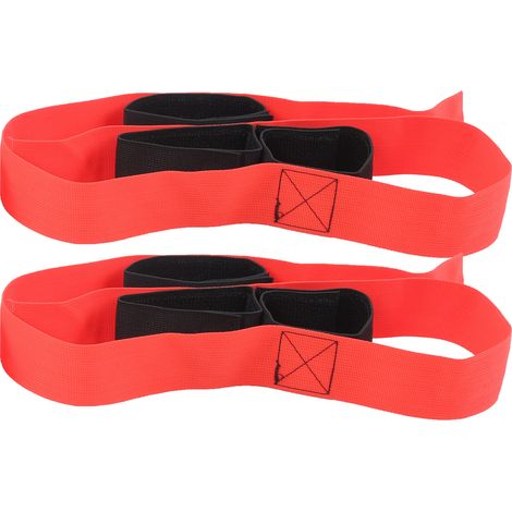 Lot de 2 bandes élastiques géantes pour une course à trois jambes amusante en extérieur, idéales pour les jeux et activités sportives. (1/5)