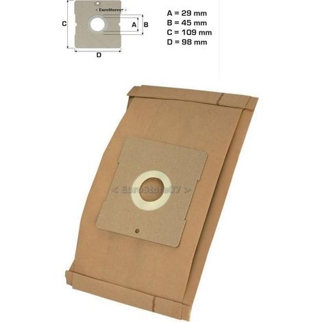 8 SACCHETTI ASPIRAPOLVERE SEVERIN SB 9026 BR 7935 / IMETEC DRIVE COMPATTO DA 40 (1/2)