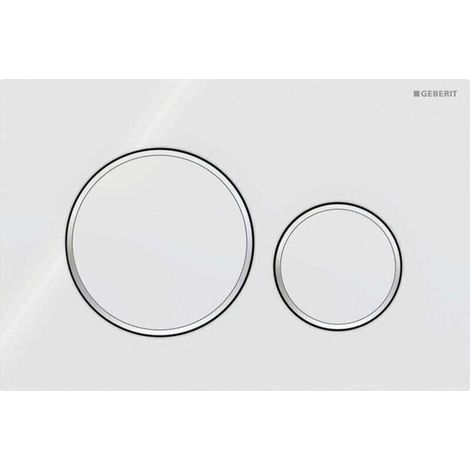 Sigma20 Zweimengenspülung: weiß, poliertes Chrom (115.882.KJ.1)