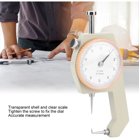 jauge d'épaisseur de précision portable, micromètre 0-10 mm, pointe de pliage d'outil (1/4)