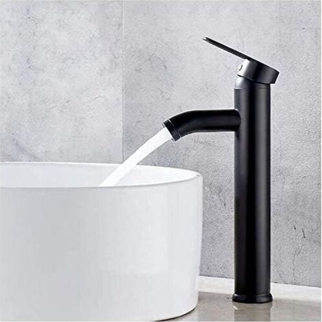 Mitigeur de lavaboRobinet de salle de bain, robinet de lavabo noir, robinet de haute qualit, robinet de salle de bain, rsistant l\'usure, adapt pour un diamtre intrieur de 32 mm 42 mm